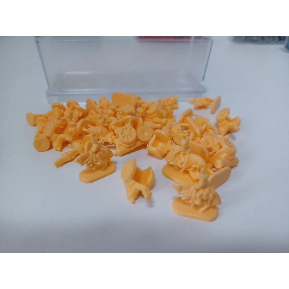 1998 Risk Game Replacement Pieces Parts Military Units Yellow‎ Lot of 56
